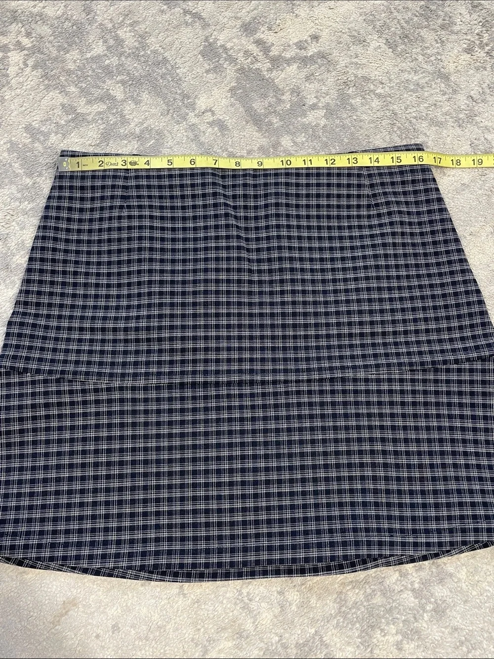 NWT Sonia Rykiel Check Plaid Mini Skirt with Flared Drop Waist Sz 44